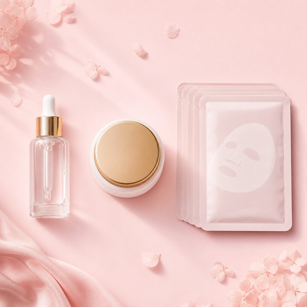 GPT Image 2 generated skincare set display