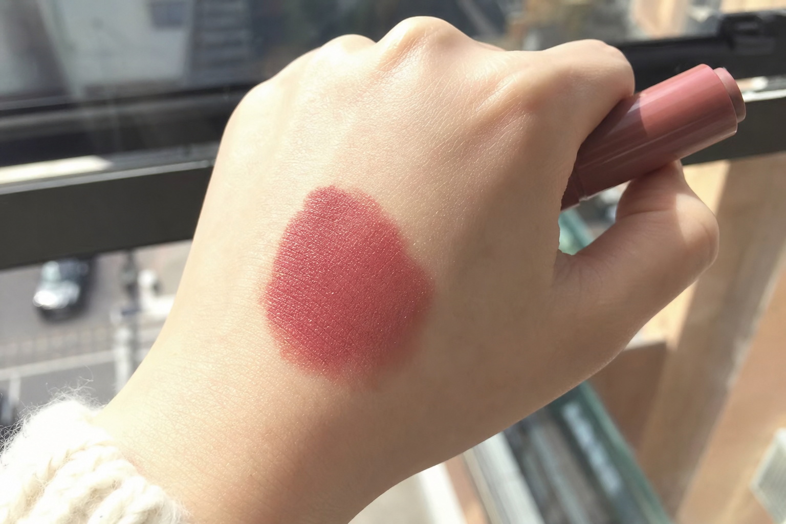 GPT Image 2 generated lipstick swatch review style